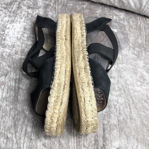 Nine West Boardwalk Sandals black size 9 platform espadrille - Picture 6 of 14